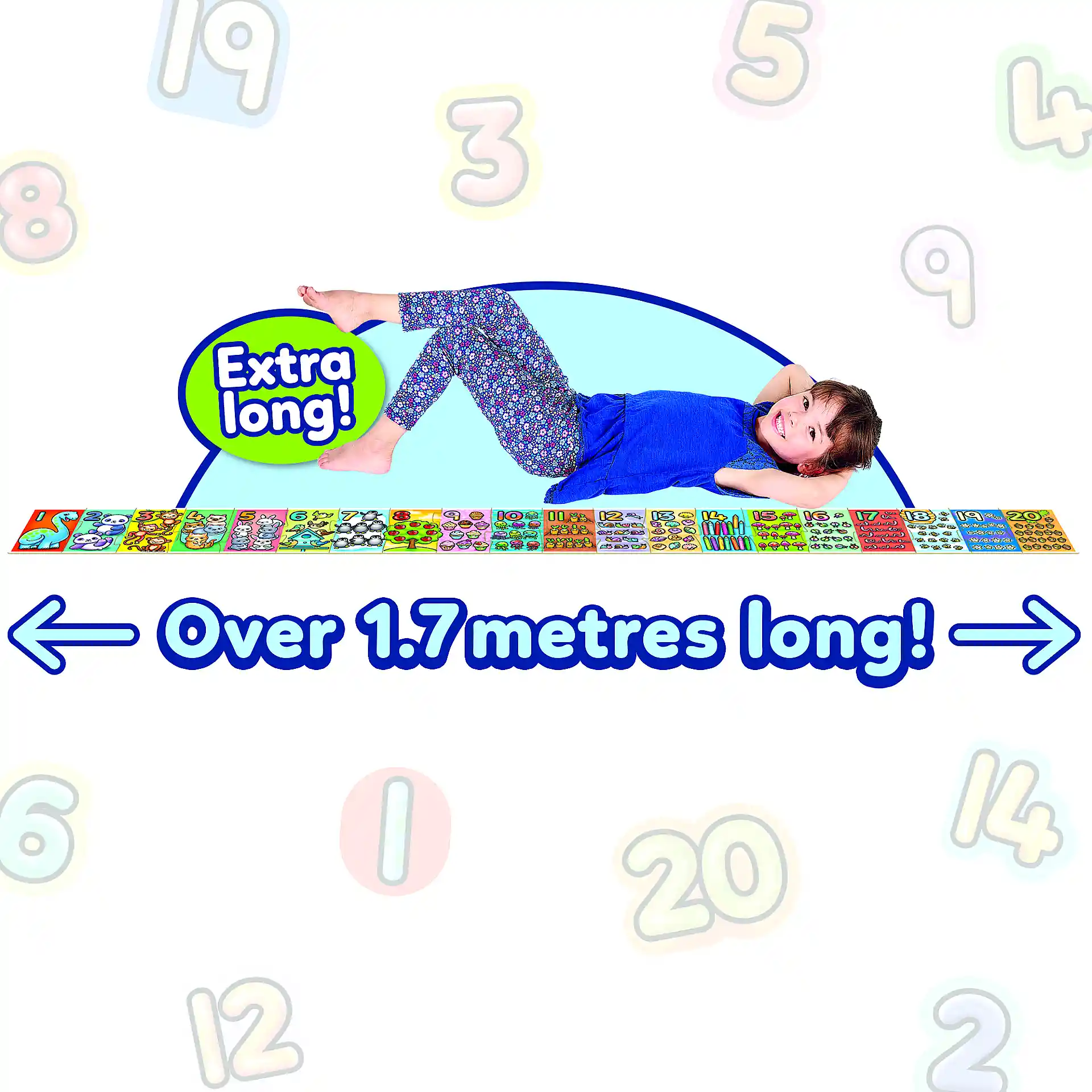 פאזל ארוך! מספרים ומניה בכיף 1 עד 20