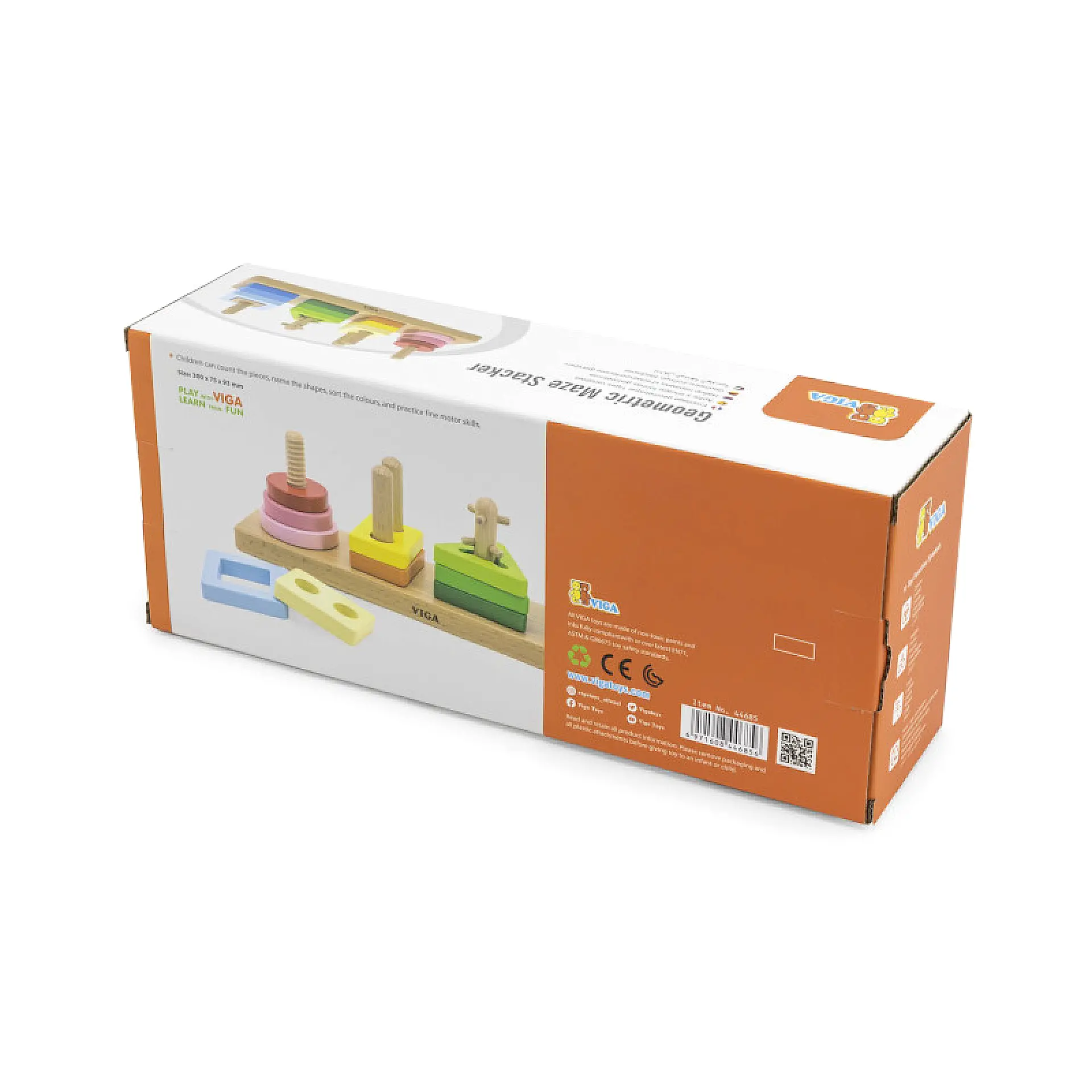 סט 4 מגדלי צורות גאומטריות