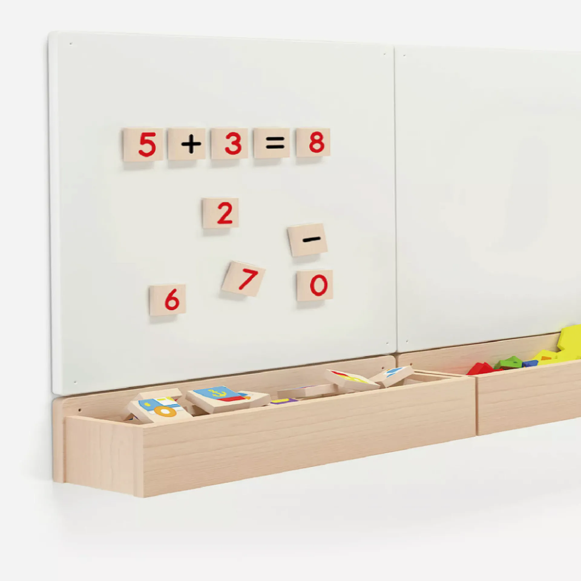 الأرقام المغناطيسية الخشبية