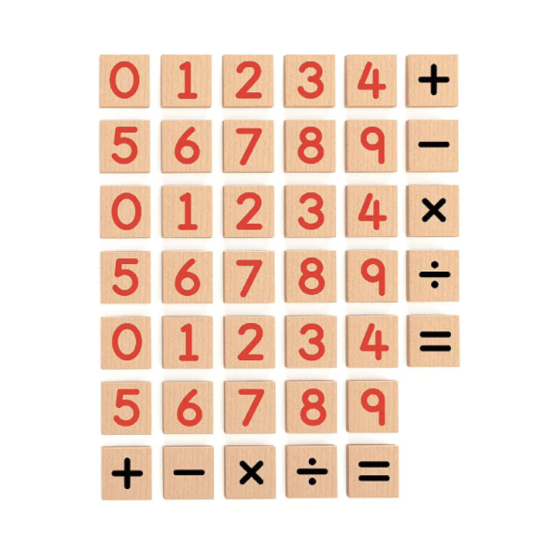 משחק לומדים חשבון מגנטי - ספרות ופעולות חשבון 40 חלקים