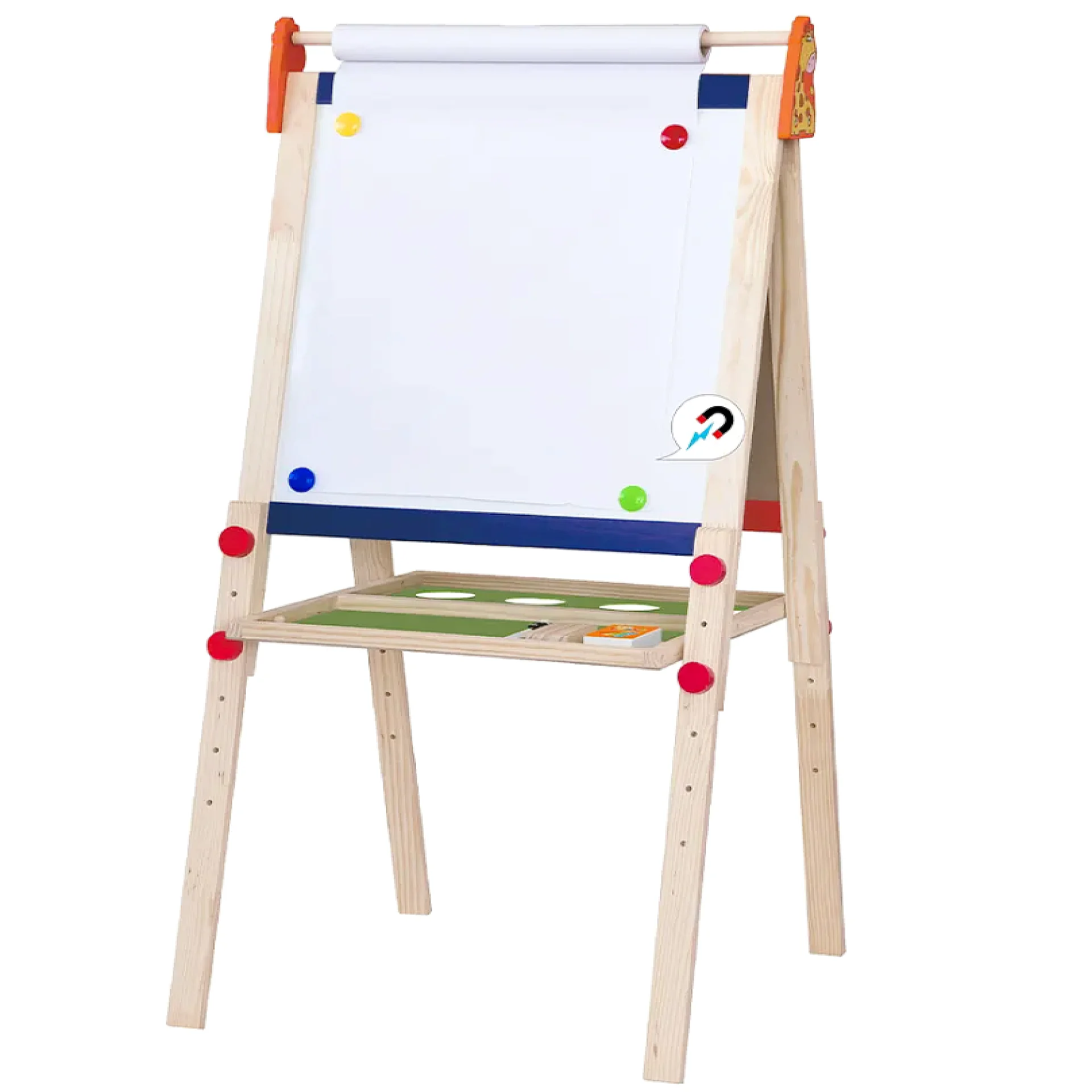 כן ציור מחיק + מגנטי+ גיר ונייר