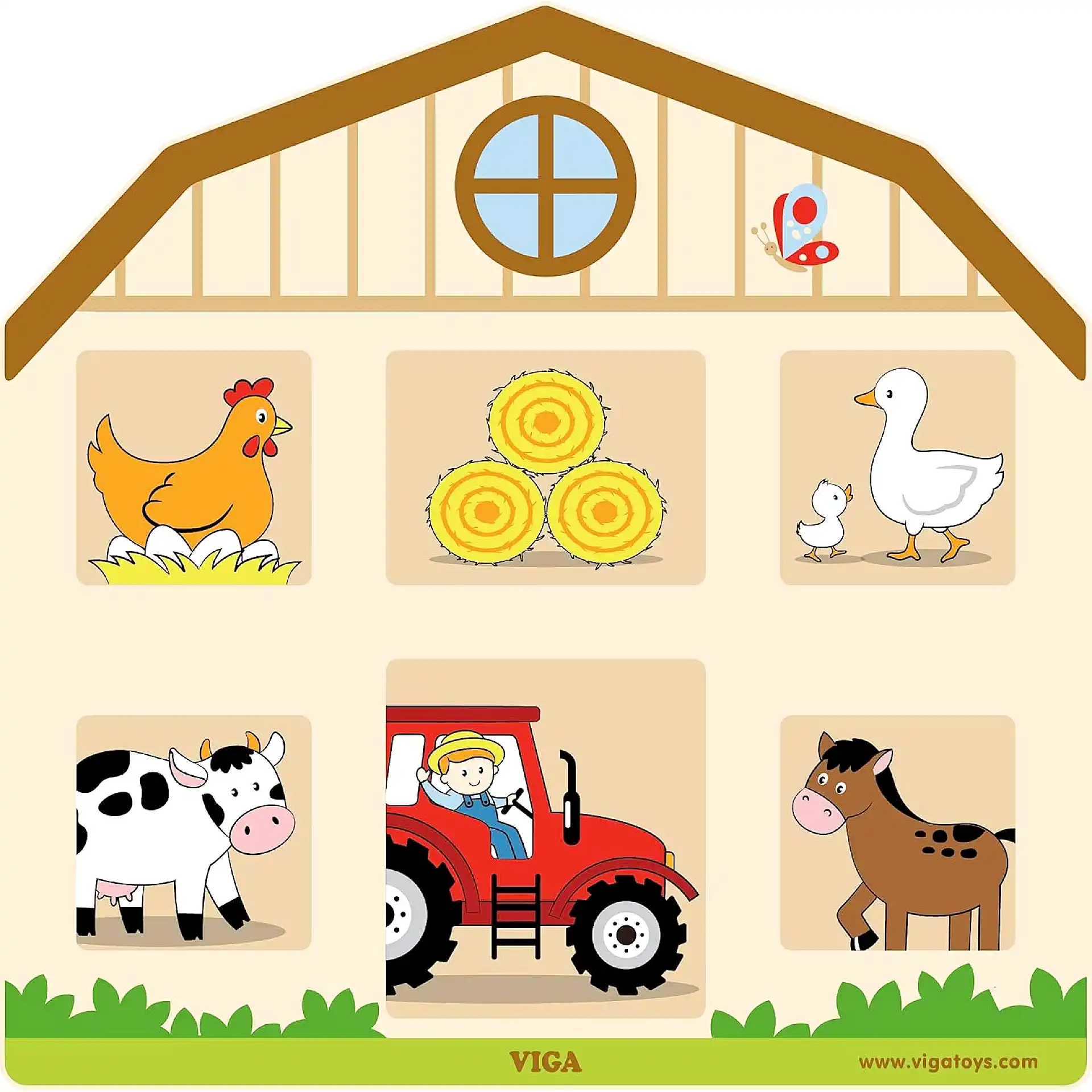 לוח פעילות קיר עם דלתות ונעילות