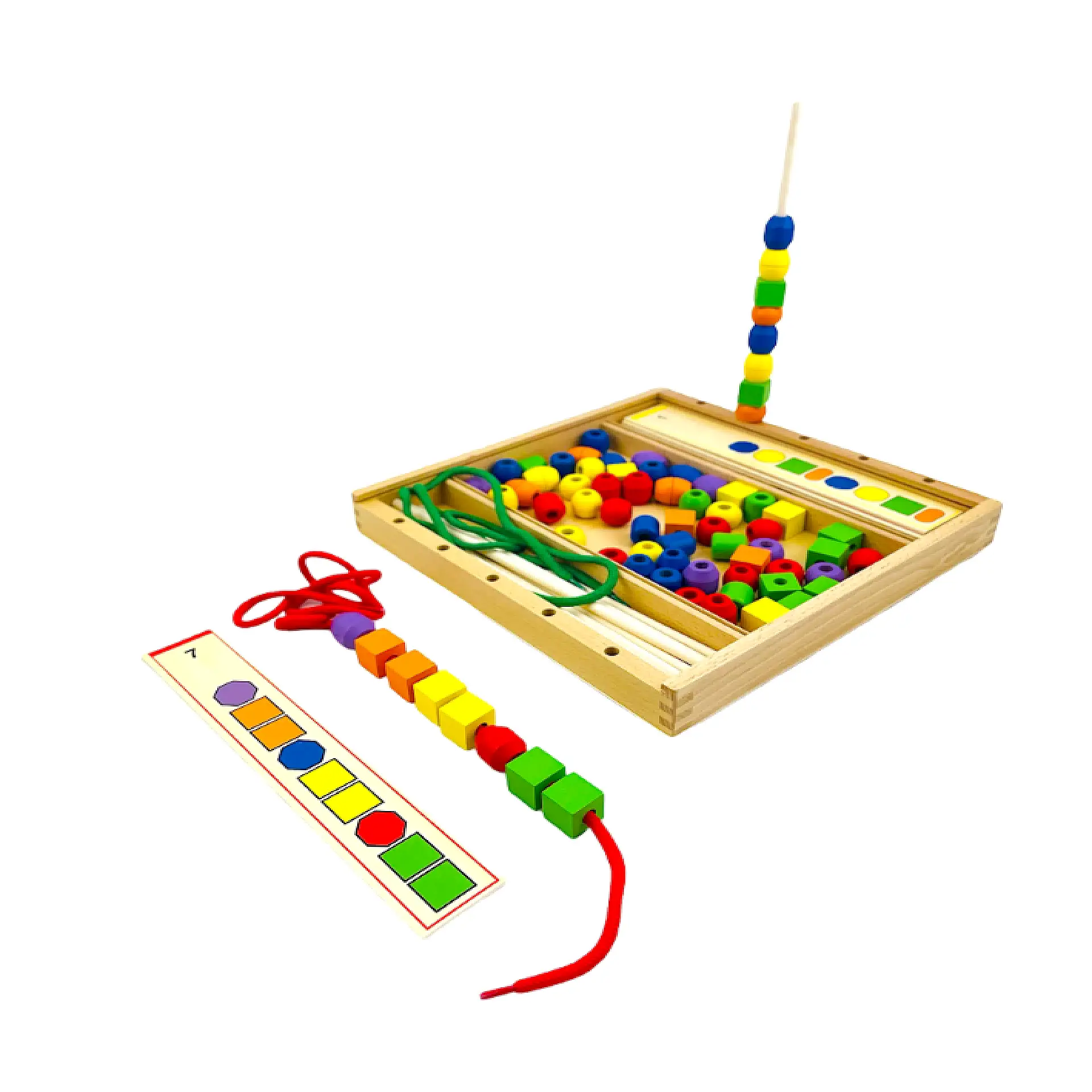 خرز الخشب - حسب النمط