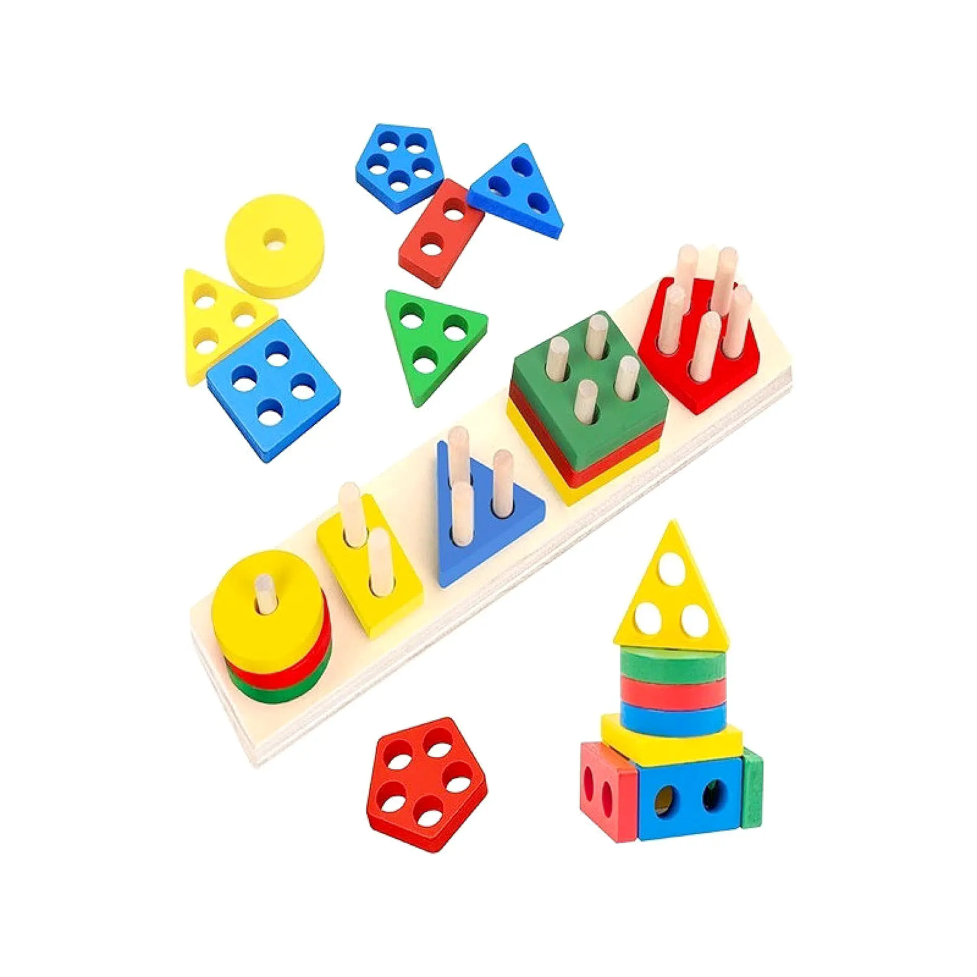 לוח 5 צורות גיאומטריות