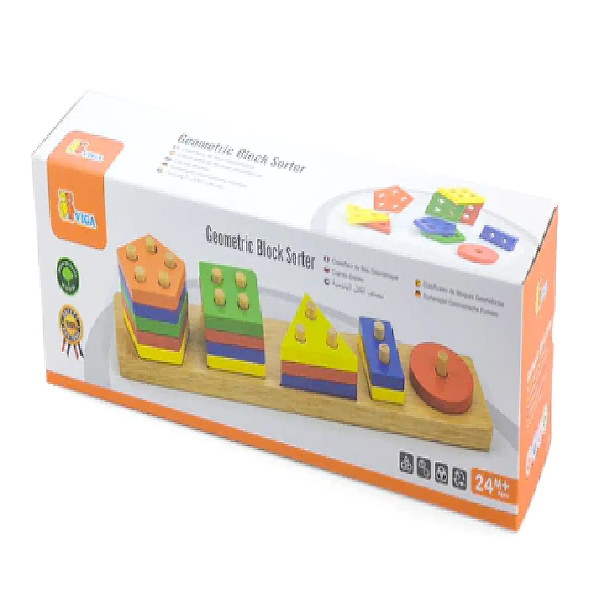 לוח 5 צורות גיאומטריות