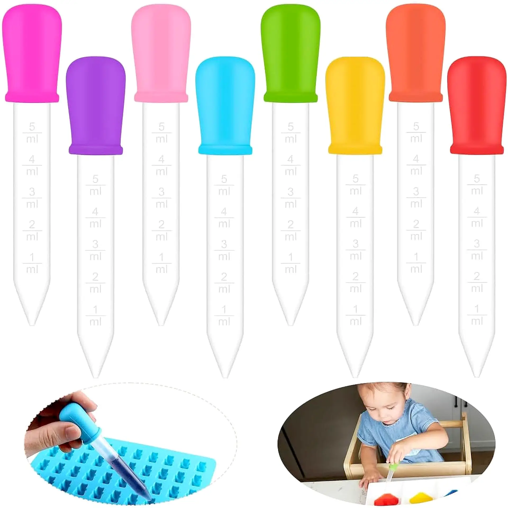 قطّارات جامبو ملوّنة (eyedroppers)