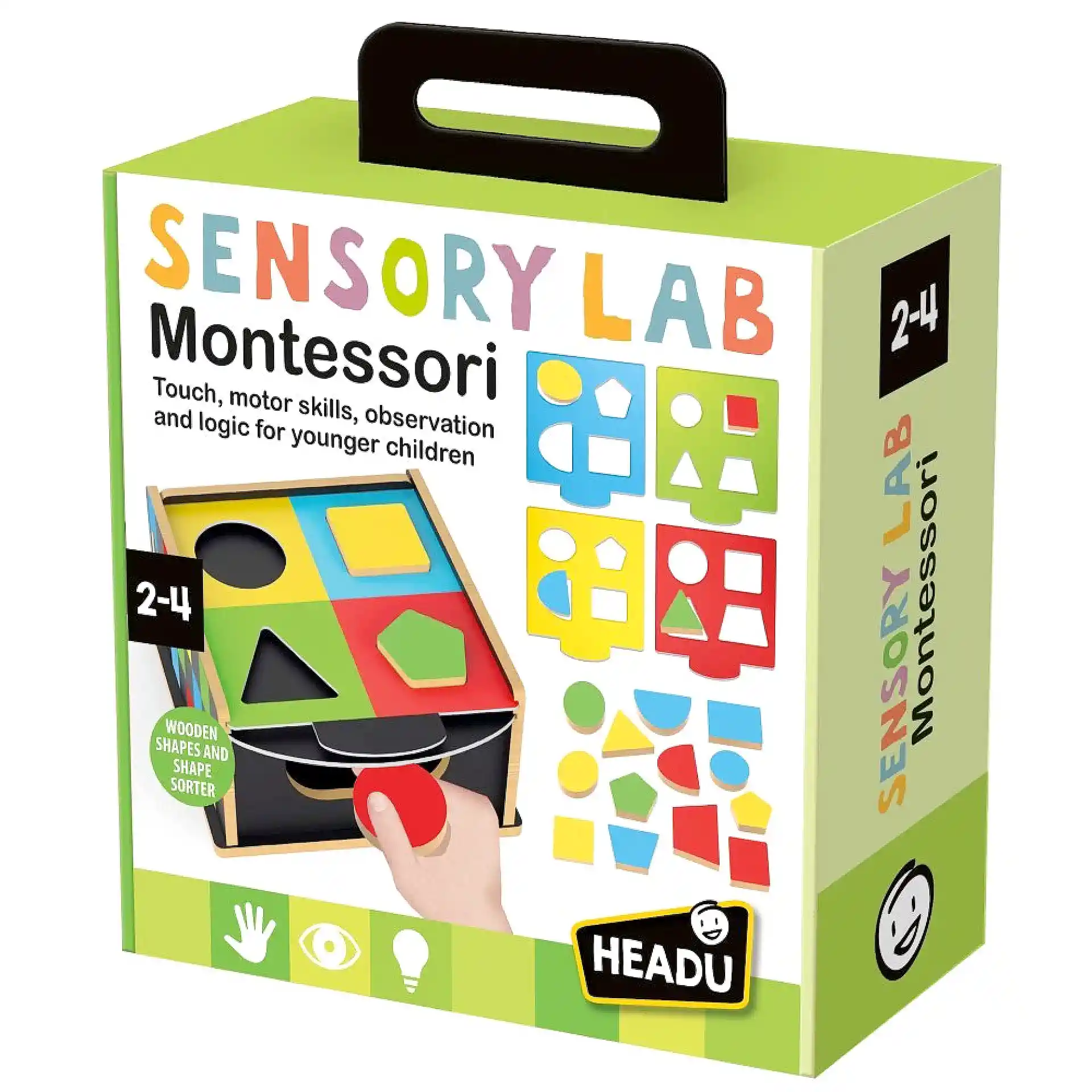 مختبر الحواس – أشكال وألوان بأسلوب مونتيسوري – Headu