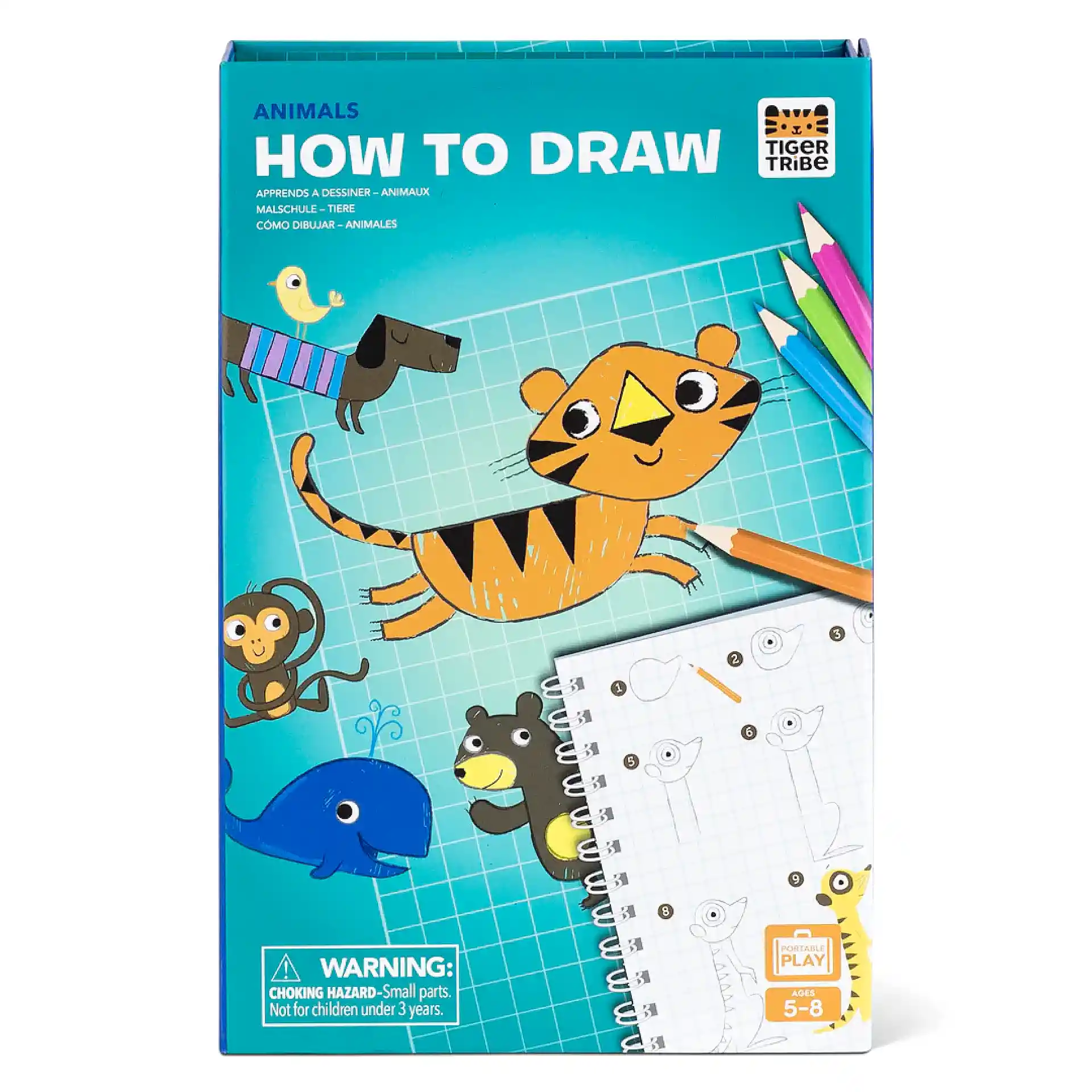 تعلم رسم الحيوانات خطوة بخطوة | Tiger Tribe