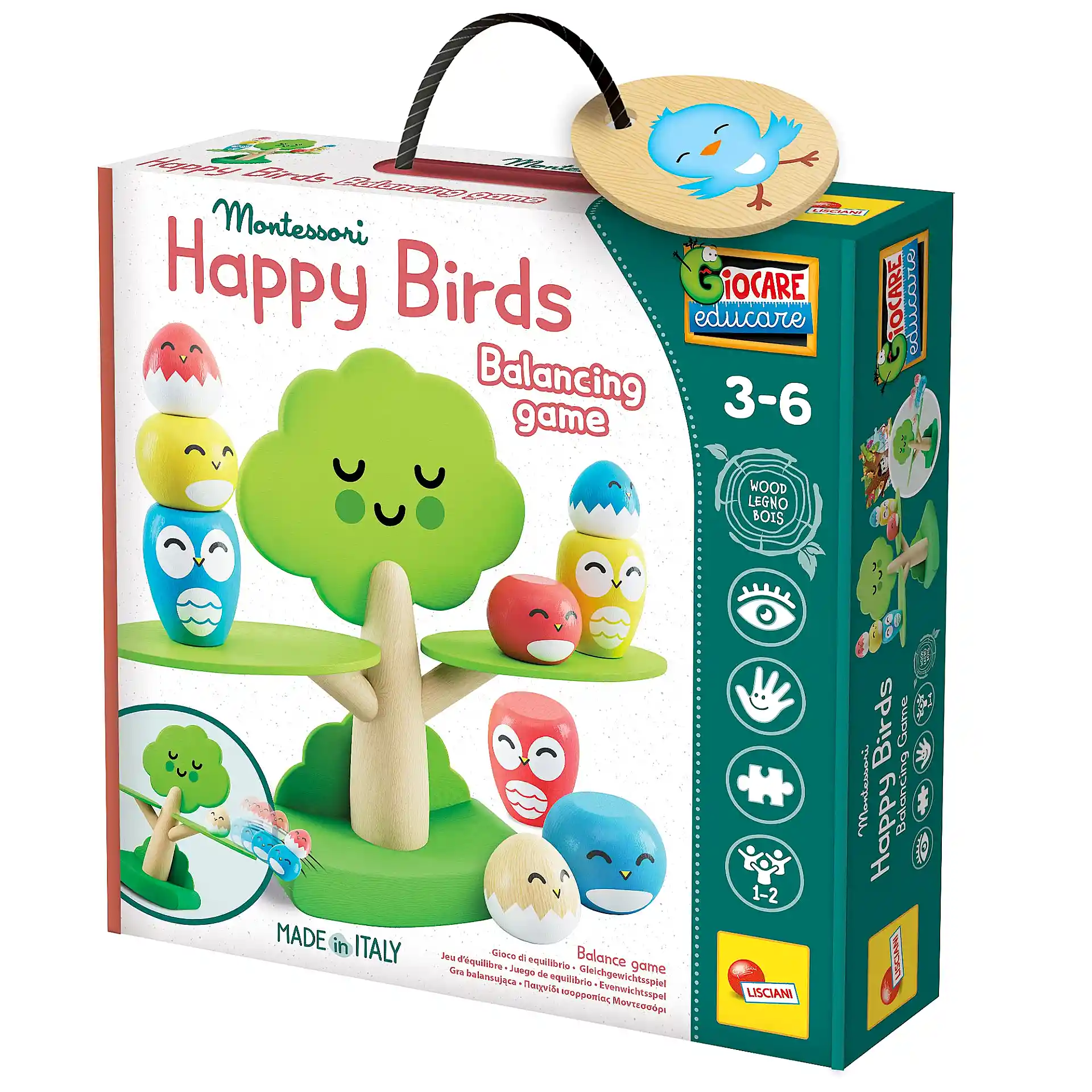 משחק איזון ציפורים על עץ – מונטסורי | Lisciani