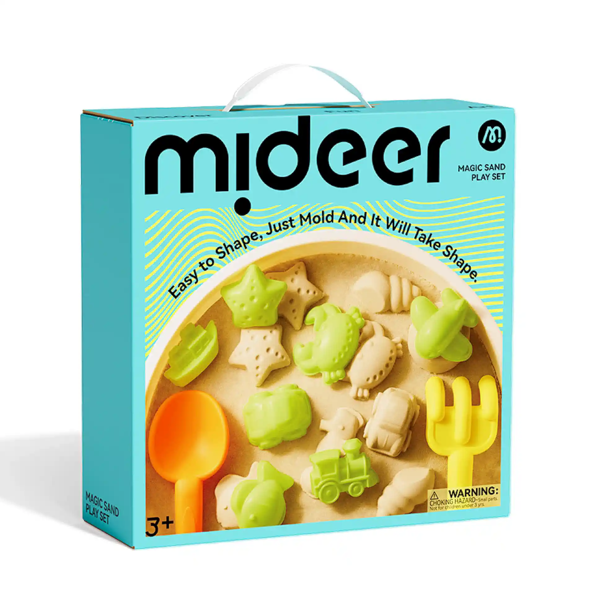 ערכת חול קסם עם כלי משחק – 12 חלקים | Mideer