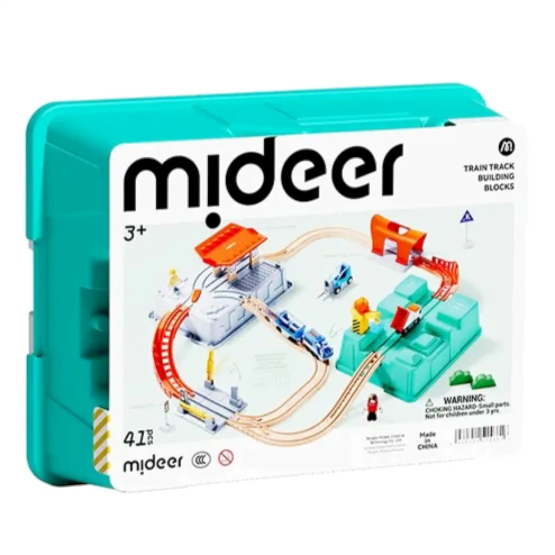 قطار المسارات والبناء 41 قطعة – Mideer