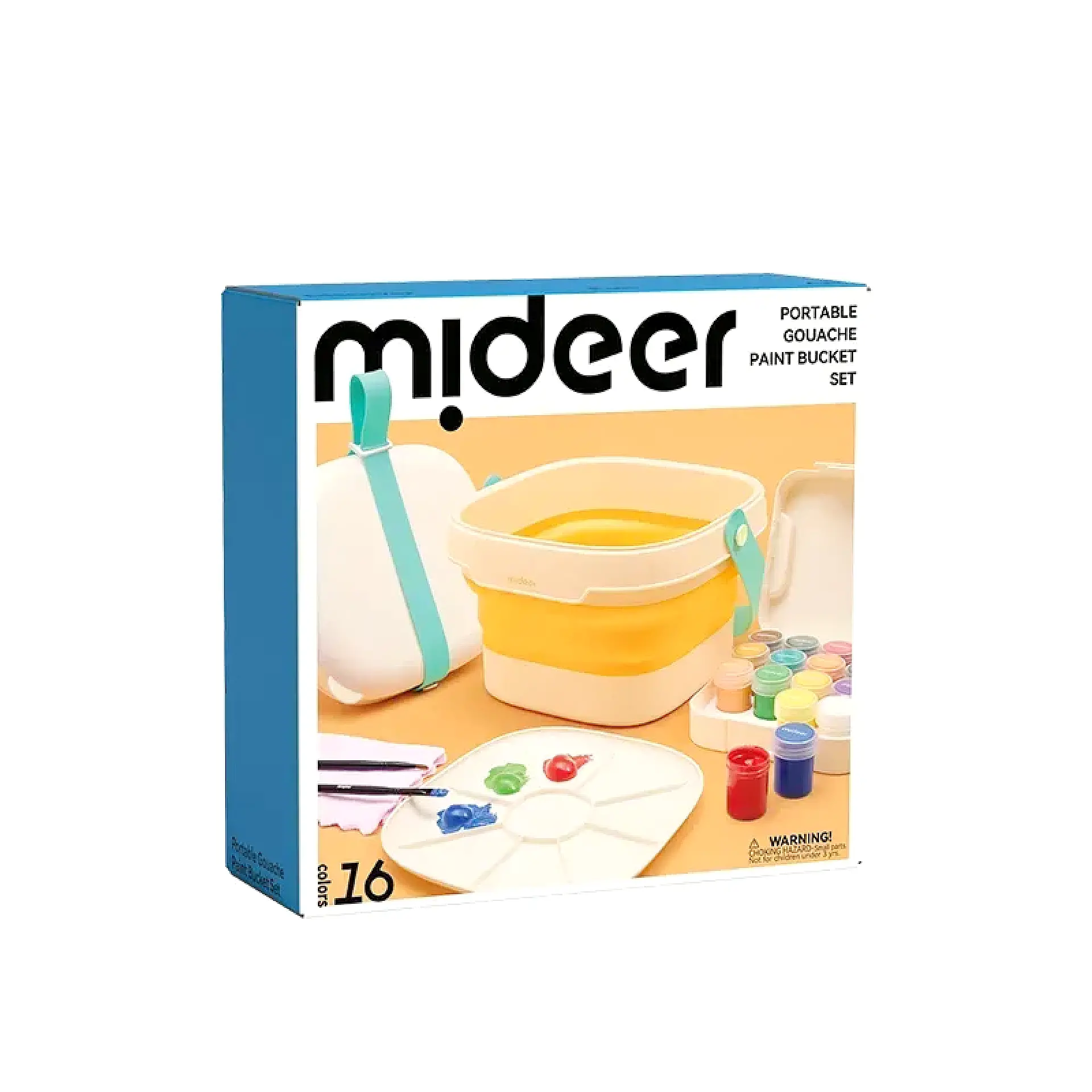 مجموعة ألوان غواش مع دلو – Mideer