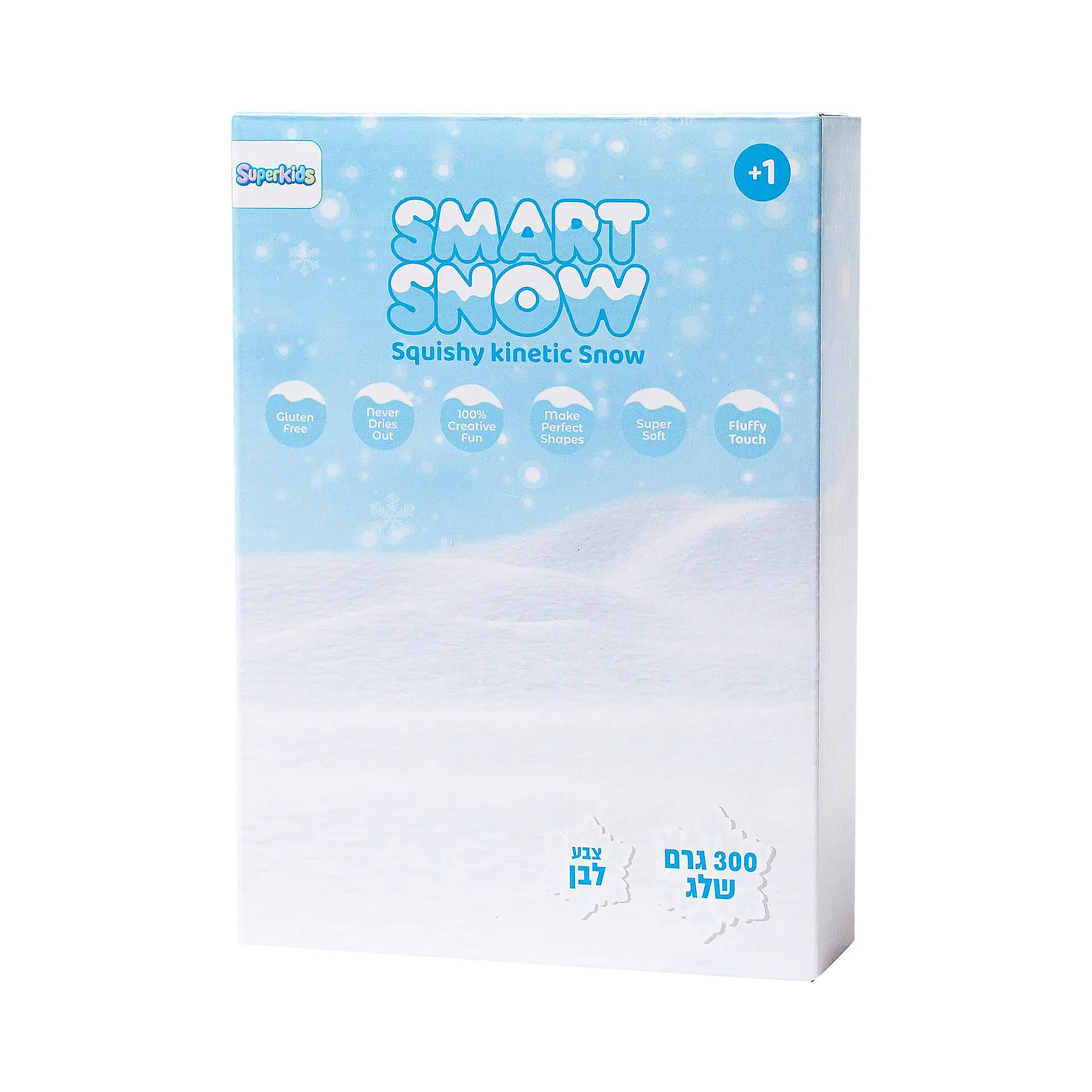 ثلج حسي (Smart Snow) – أبيض 300 غرام – SuperKids